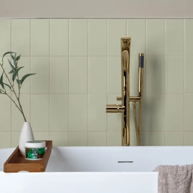 Monocolour Rico Beige Matt Flat Metro Wall Tiles 200x100