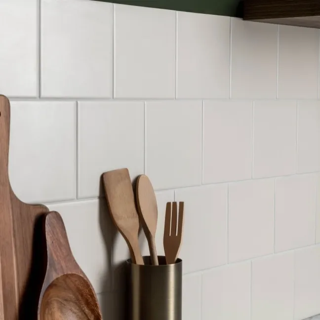 Monocolour Rico Cream Matt Flat Square Wall Tiles 150x150