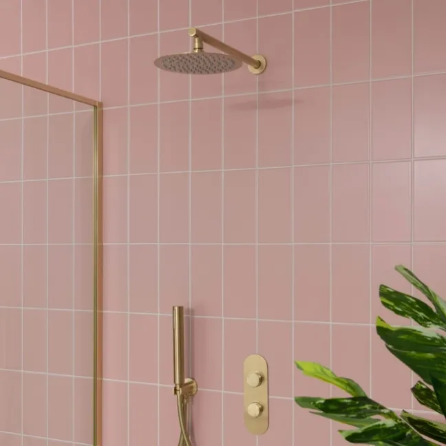 Monocolour Rico Pink Matt Flat Metro Wall Tiles 200x100