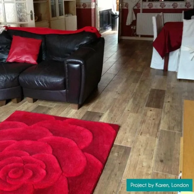 Rustic Oak Wood Effect Ceramic Floor Tiles