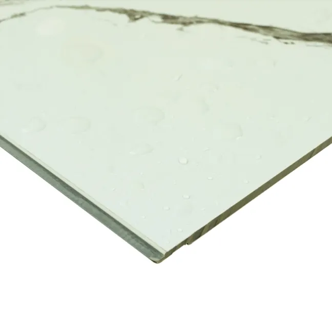 Trepanel Aqua Luxe® Calacatta Marble Effect Embossed Gloss SPC Wall Panel 4 Pack (Covers 2.80 SQM)