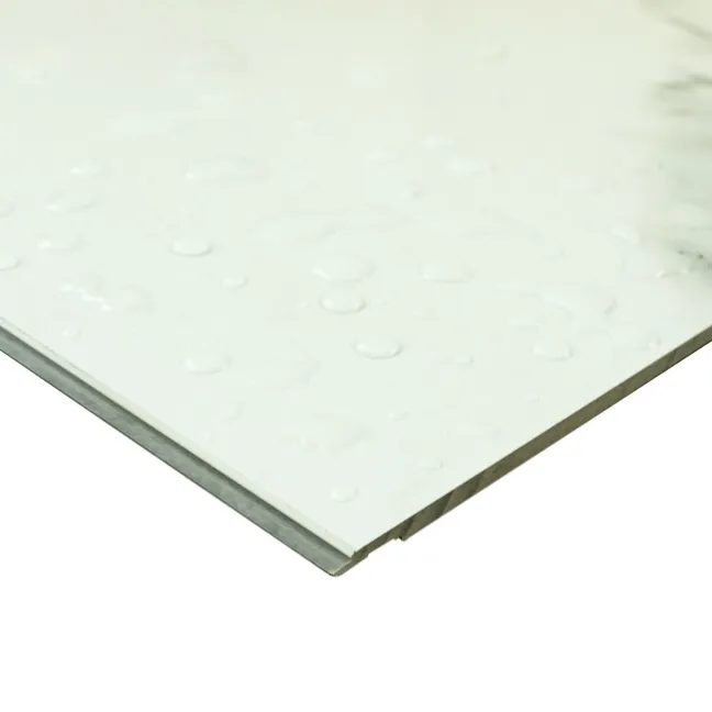 Trepanel Aqua Luxe® Carrara Marble Effect Embossed Gloss SPC Wall Panel 4 Pack (Covers 2.80 SQM)