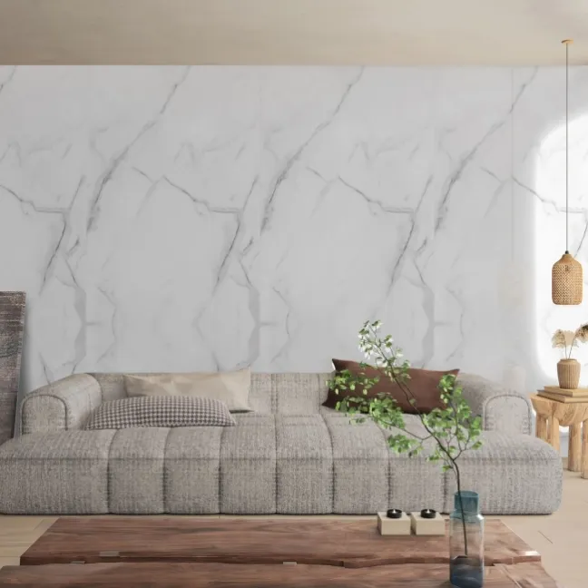 Trepanel Aqua Luxe® Carrara Marble Effect Embossed Gloss SPC XXL Wall Panel