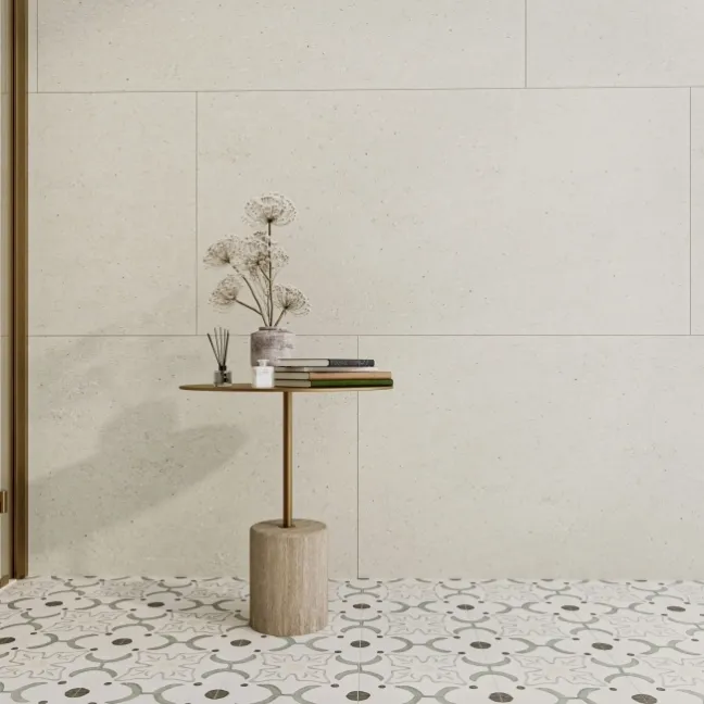 Trepanel Aqua Luxe® Ivory Stone Effect Matt SPC Wall Panel 4 Pack (Covers 2.80 SQM)