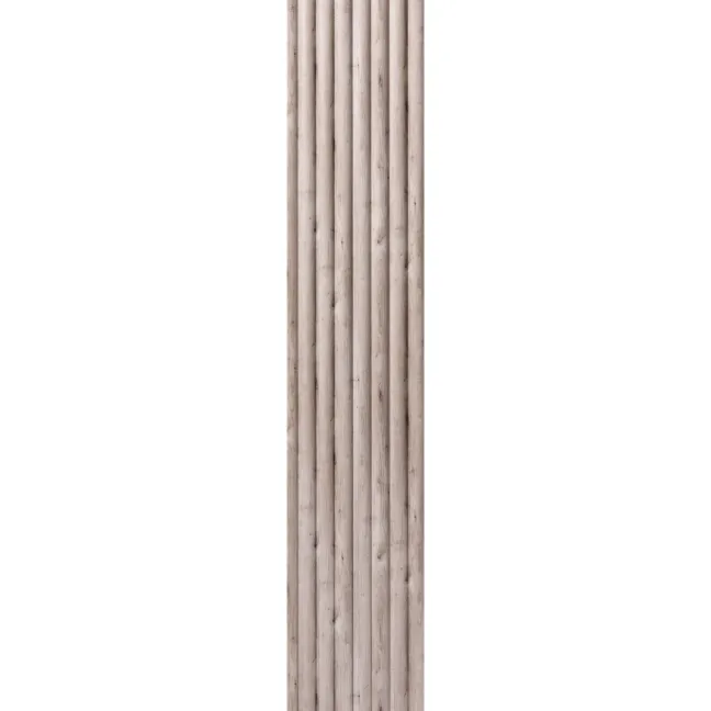 Trepanel Aqua 3D® Waterproof Grey Wood Effect Fluted Wall Panel 3 Pack (Covers 1.80 SQM)