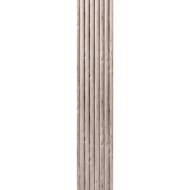 Trepanel Aqua 3D® Waterproof Grey Wood Effect Fluted Wall Panel 3 Pack (Covers 1.80 SQM)