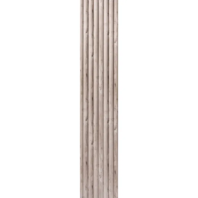 Trepanel Aqua 3D® Waterproof Grey Wood Effect Fluted Wall Panel 3 Pack (Covers 1.80 SQM)