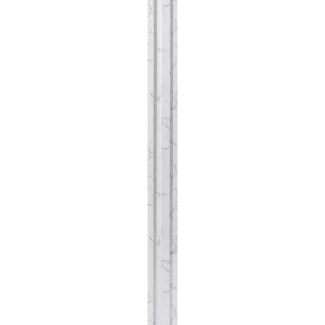 Trepanel Aqua 3D® Waterproof White Marble Slat Wall Panel 3 Pack (Covers 0.87 SQM)