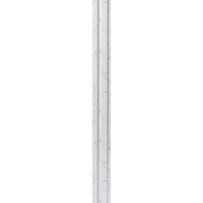 Trepanel Aqua 3D® Waterproof White Marble Slat Wall Panel 3 Pack (Covers 0.87 SQM)