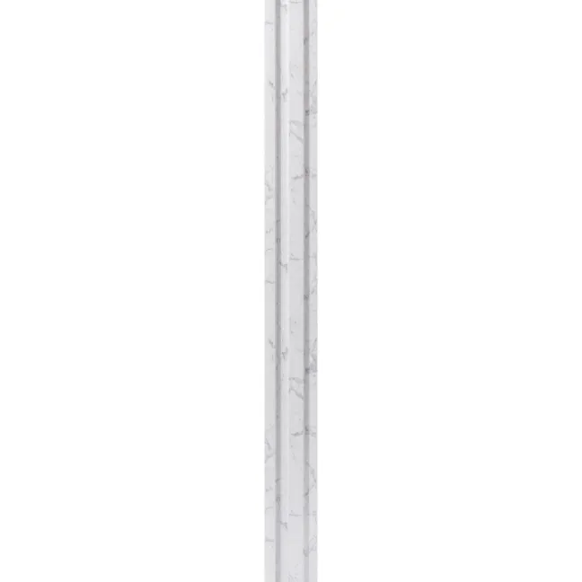 Trepanel Aqua 3D® Waterproof White Marble Slat Wall Panel 3 Pack (Covers 0.87 SQM)