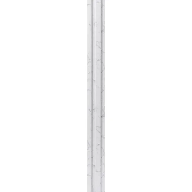 Trepanel Aqua 3D® Waterproof White Marble Slat Wall Panel 3 Pack (Covers 0.87 SQM)