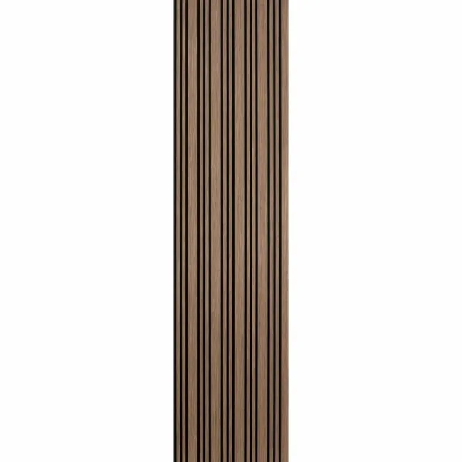 Trepanel Design® Smoked Oak Multi-Width Acoustic Wood Wall Panels