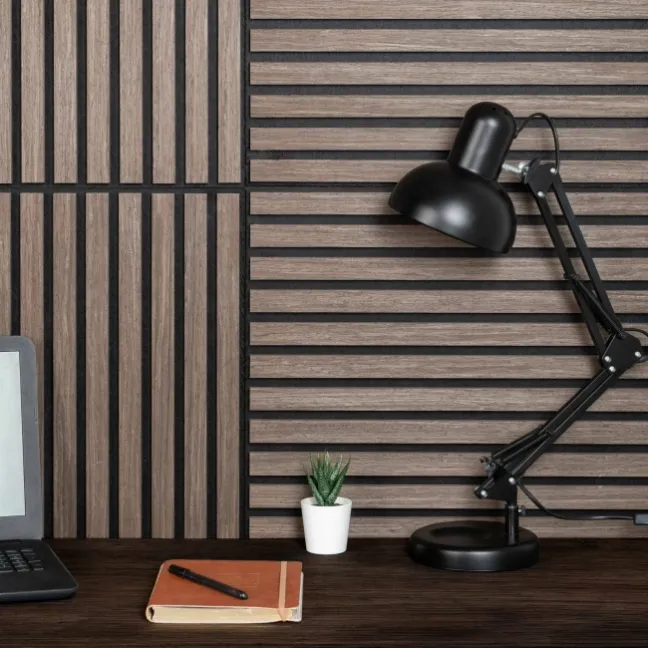 Trepanel® Walnut Brown Square Acoustic Wood Wall Panels