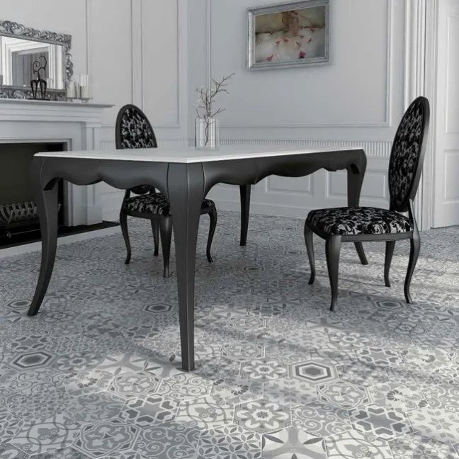6.00 SQM Clearance Job lot Myth Decor Hexagon Grey and White Matt Wall and Floor Tiles