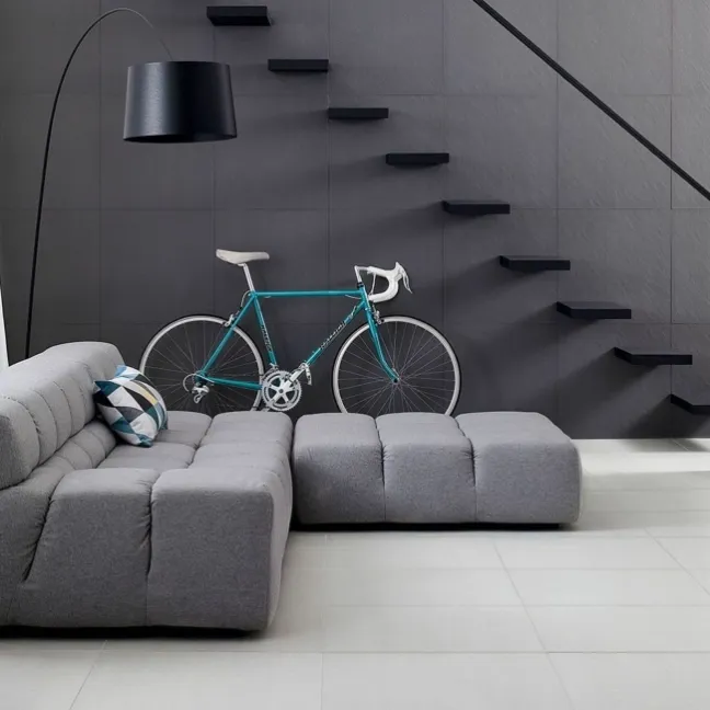 Salon Porcelain Graphite Polished Tiles