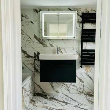 Deluxe White Beauty Polished Marble Effect Wall and Floor Tiles