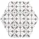 Souk Black Patchwork Hexagon Tiles