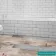 Contour Shadow Black and White Hexagon Patterned Floor Tiles