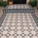Churchill Navy Blue & Terracotta Mosaic Victorian Matt Tiles