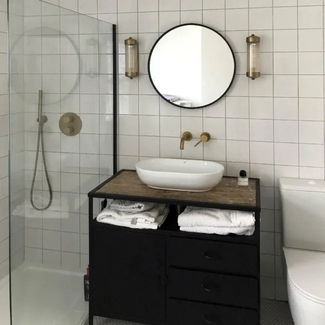 Antique Bastille White Gloss Square Crackle Wall Tiles