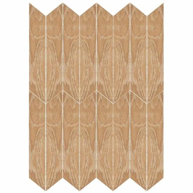 Bonsai Chevron Hazel Wood Effect Porcelain Floor Tiles