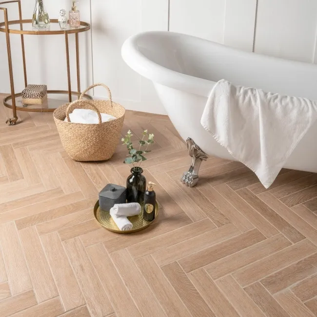 Bonsai Hazel Brown Wood Effect Porcelain Wall and Floor Tiles