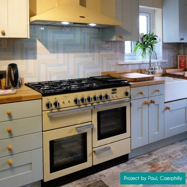 Handcrafted Azure Blue Gloss Metro Wall Tiles