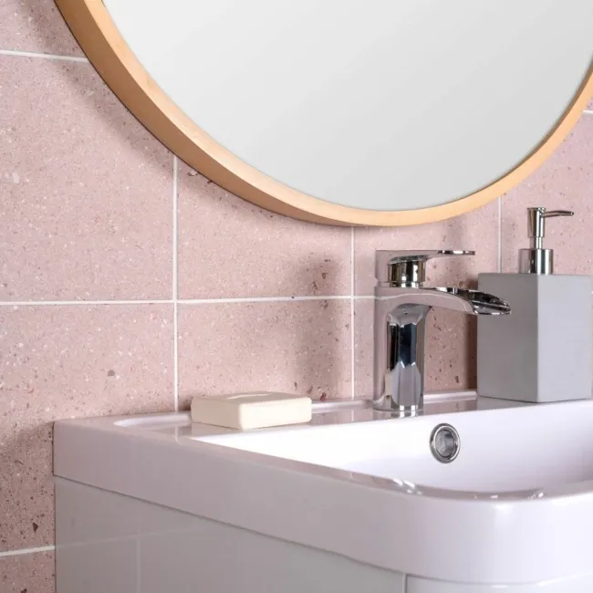 Dollymixx Plum Blush Terrazzo Effect Tiles