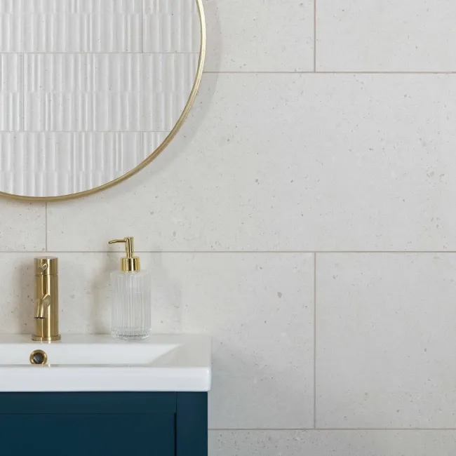 Dover Bone Beige Matt Stone Effect Wall Tiles