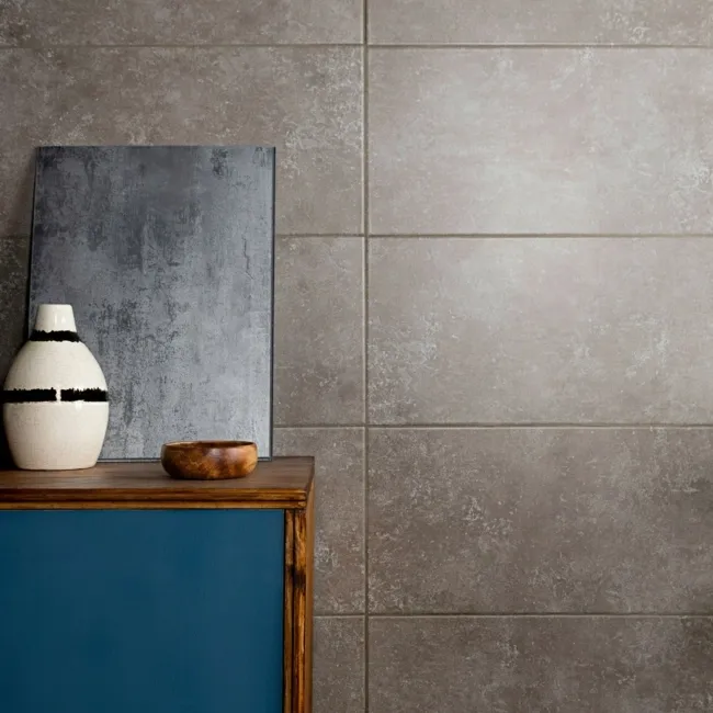 Steel Grey Matt Stone Effect Wall Tiles