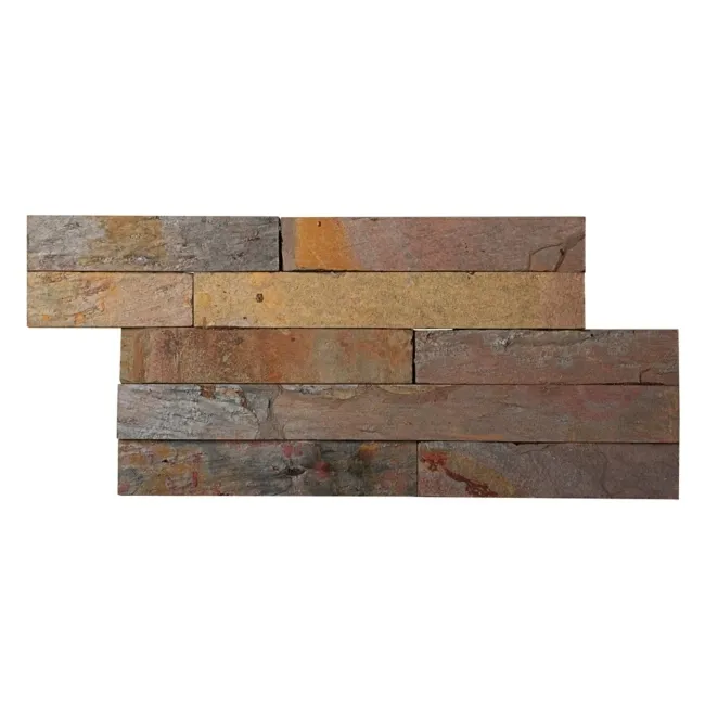 Ledgestone Sheera Brown Split Face Slate 300x150 Tiles