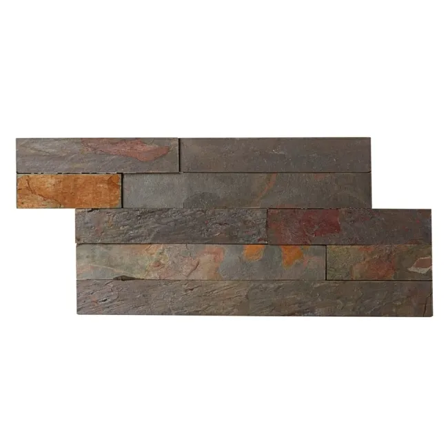 Ledgestone Sheera Brown Split Face Slate 300x150 Tiles