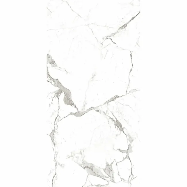 Modern Statuario Polished Marble Effect Tiles 600x1200