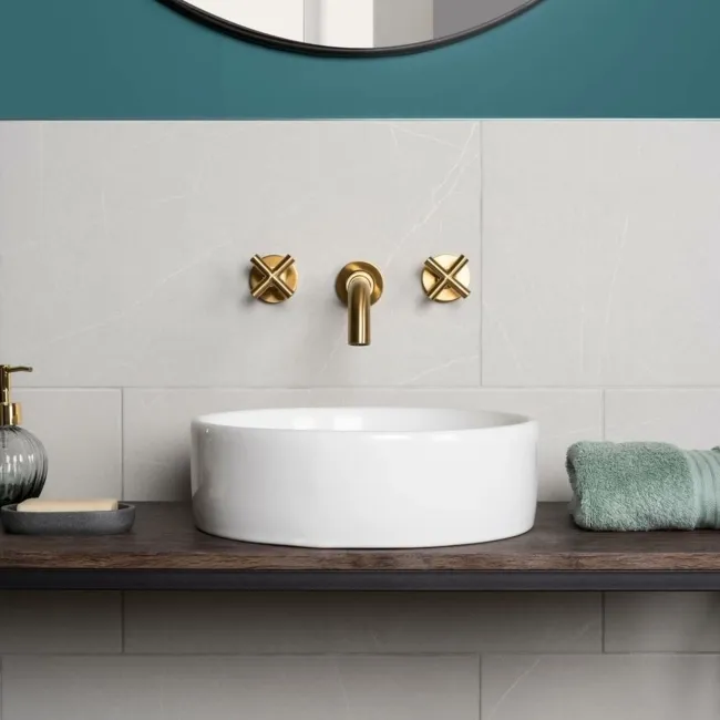 Chalkstone Bone White Matt Stone Effect Wall and Floor Tiles