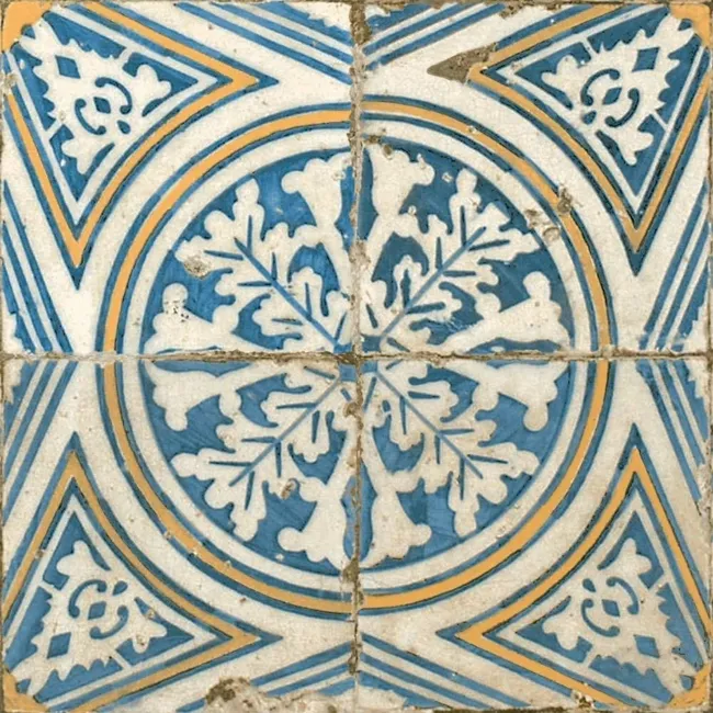 Gambol Multicolour Vintage Pattern Matt Wall and Floor Tiles