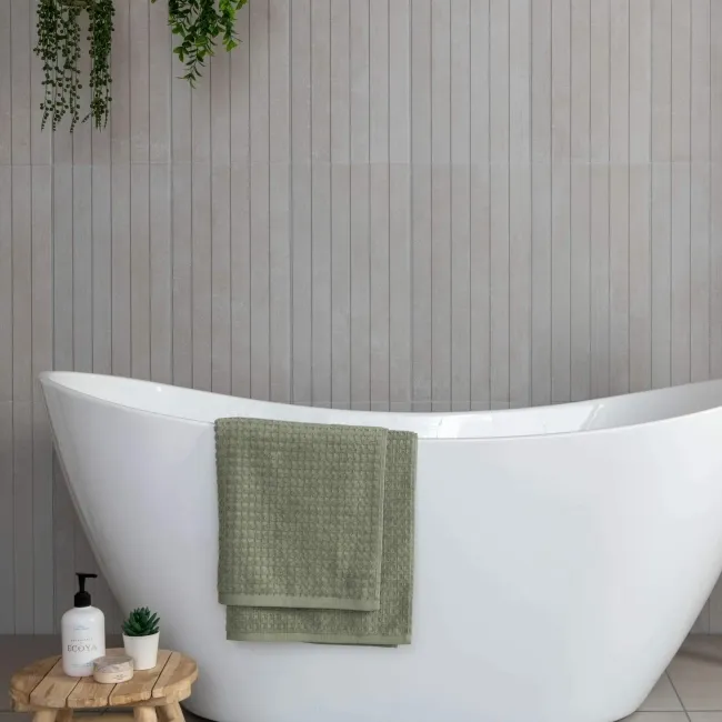 Genoa White Matt Decor Concrete Effect Wall Tiles