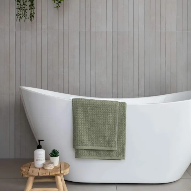 Genoa White Matt Decor Concrete Effect Wall Tiles