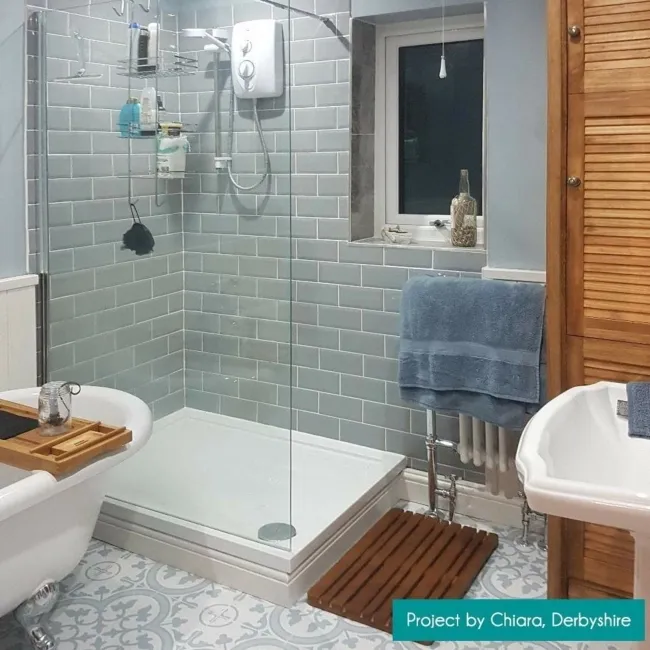 Jubilee Ceramic Grey Gloss Metro Wall Tiles