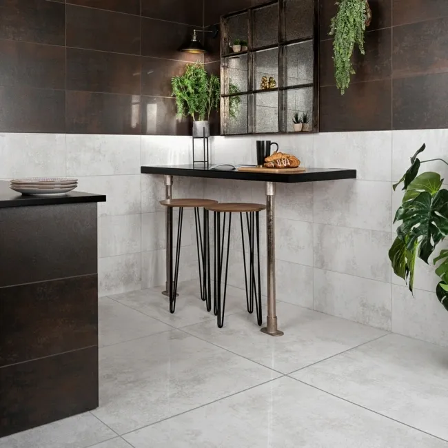 Cosmic Cloud White Semi Polished Stone Effect Floor Tiles