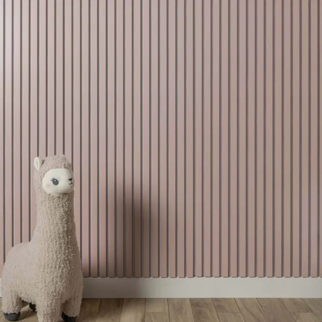 Trepanel Design® Pastel Pink on White Felt Acoustic Wall Panels