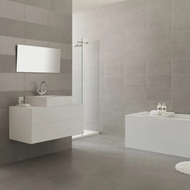 Steel Grey Matt Stone Effect Wall Tiles