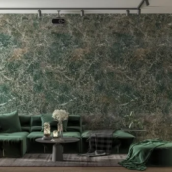 Trepanel Aqua Luxe® Green Marble Effect Embossed Gloss SPC XXL Wall Panel