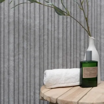 Trepanel Aqua 3D® Waterproof Light Grey Marble Effect Grooved Wall Panel 3 Pack (Covers 0.87 SQM)