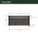 LuxeLine Composite Fence Panel Black 3ft High - Slat Decorative Screen with Aluminium Post