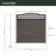 LuxeLine Composite Fence Panel Teak - Geometric Decorative Screen for Own Post