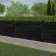 LuxeLine® Black Composite Fence Panel with Aluminium Post 3ft