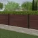 LuxeLine® Walnut Composite Fence Panel with Aluminium Post 3ft