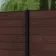 LuxeLine® Walnut Composite Fence Panel with Aluminium Post 3ft