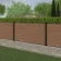 LuxeLine® Teak Composite Fence Panel with Aluminium Post 3ft