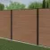 LuxeLine® Teak Composite Fence Panel with Aluminium Post 6ft